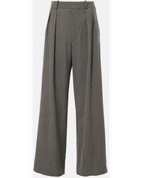 Wardrobe NYC - High-Rise Wool Wide-Leg Pants - Lyst