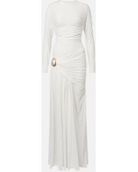 Christopher Esber - Stone Pin Draped Jersey Gown - Lyst