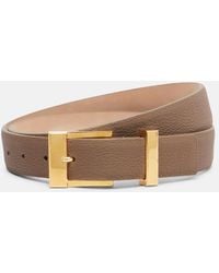 KHAITE - Manhattan Leather Belt - Lyst