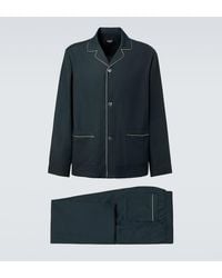 ZEGNA - Cotton And Cashmere Pajamas - Lyst