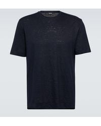 ZEGNA - T-shirt in jersey di lino - Lyst