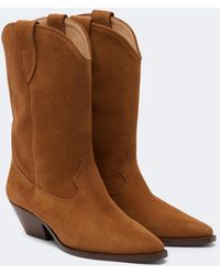 Isabel Marant - Duerto Suede Cowboy Boots - Lyst