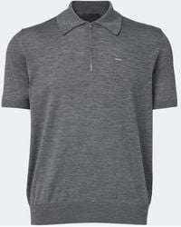 Prada - Virgin Wool Polo Sweater - Lyst