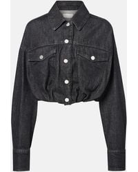 Sportmax - Sondrio Cropped Denim Shirt - Lyst