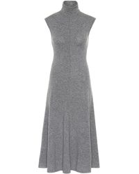 Polo Ralph Lauren Cashmere Knit Midi Dress - Gray