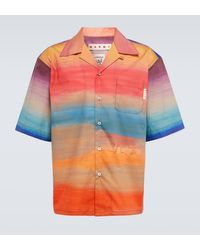 Marni - Printed Cotton Bowling Shirt - Lyst
