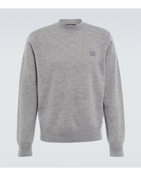 Acne Studios - Pullover Face aus Wolle - Lyst