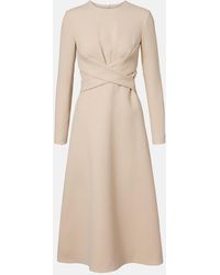 Emilia Wickstead - Elta Wool Crepe Midi Dress - Lyst