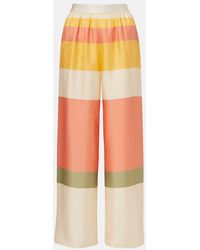 Eres - Lollipop Silk Twill Wide-Leg Pants - Lyst