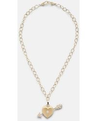 Marie Lichtenberg - Rosa 18Kt Necklace With Diamonds - Lyst