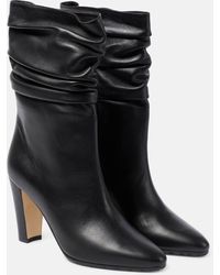Manolo Blahnik - Calasso Leather Ankle Boots - Lyst