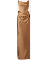 Vivienne Westwood - Robe Galaxyno Aus Satin - Lyst