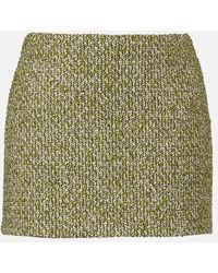 Gucci - Cotton And Wool-Blend Tweed Miniskirt - Lyst