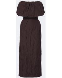 Magda Butrym - Cotton And Silk Corset Dress - Lyst