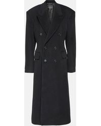 Balenciaga - Cinched Cashmere And Wool Coat - Lyst