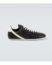 Rick Owens - Minimal Leather Sneakers - Lyst