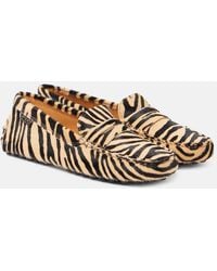 Tod's - Gommino Calf Hair Driving Shoes - Lyst