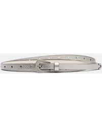 Brunello Cucinelli - Metallic Leather Belt - Lyst
