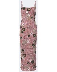 Rachel Gilbert - Francesca Floral-Applique Corset Dress - Lyst