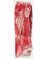 Jean Paul Gaultier - Printed Beach Cover-up - Lyst