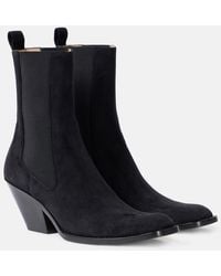 KHAITE - Austin 60 Suede Ankle Boots - Lyst
