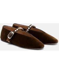 Le Monde Beryl - Stella Velvet Ballet Flats - Lyst