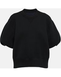 Sacai - Cotton-blend Jersey Sweatshirt - Lyst