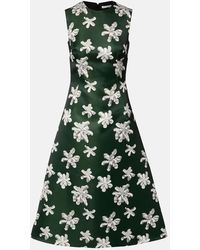 Emilia Wickstead - Rumi Floral Genzianella Midi Dress - Lyst