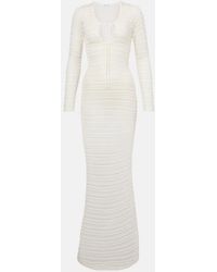 AYA MUSE - Sheer Crochet Maxi Dress - Lyst