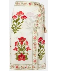 Agua Bendita - Emelina Cotton And Silk Beach Cover-Up - Lyst