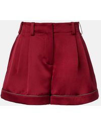 Givenchy - Silk Satin Shorts - Lyst