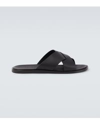 Orlebar Brown - Leather Sandals - Lyst
