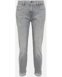 7 For All Mankind - Mid-Rise Slim Jeans - Lyst