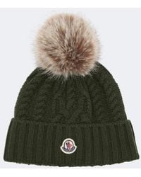 Moncler - Cable-Knit Wool And Cashmere Beanie - Lyst
