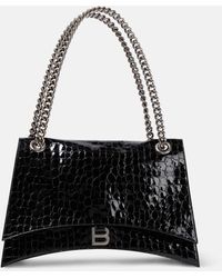 Balenciaga - Crush Large Leather Shoulder Bag - Lyst