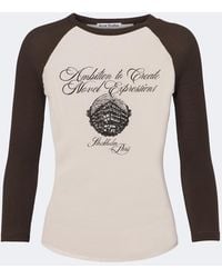 Acne Studios - Camiseta De Jersey De Algodon Con Logo - Lyst