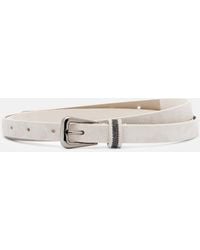 Brunello Cucinelli - Monili Suede Belt - Lyst