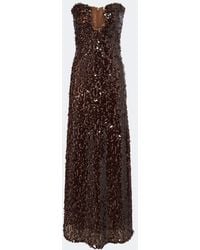 Christopher Esber - Bustier-Robe Opaline Mit Pailletten - Lyst