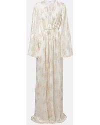 Alexandra Miro - Aurelia Silk-Blend Maxi Dress - Lyst