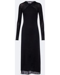 Fendi - Hooded Wool Midi Dress - Lyst