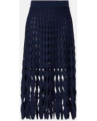 Jonathan Simkhai - Wilma Open-Knit Midi Skirt - Lyst