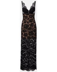 Self-Portrait - Floral Lace Maxi Dress - Lyst
