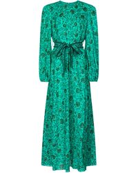 Zimmermann Maxikleid Lulu aus Leinen - Grün