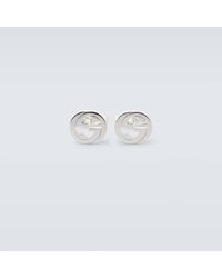 Gucci - Interlocking G Sterling Cufflinks - Lyst