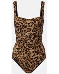 Karla Colletto - Ava Leopard-Print Swimsuit - Lyst