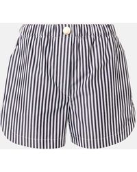Sportmax - Muscari Striped Cotton Shorts - Lyst