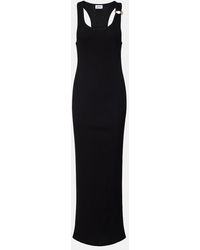 Jean Paul Gaultier - Piercing Cotton Jersey Maxi Dress - Lyst