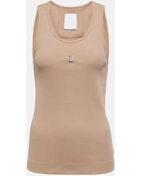 Givenchy - Tank top 4G in cotone a coste - Lyst