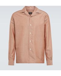 Zegna - Cotton And Silk-blend Shirt - Lyst