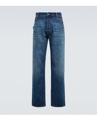 Bottega Veneta Jeans regular a vita alta - Blu